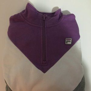 Womens vintage fila quarter-zip